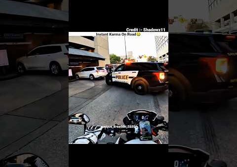 Instant Karma😂 #trending #viral #motovlog #bikelover #vlog #shorts #rider #funny #comedy