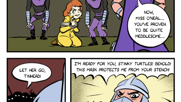 Shredder meets the turtles