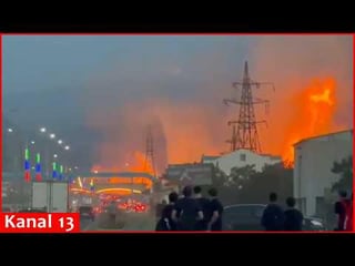 Gas pipeline explodes near filling station in Russia’s Dagestan – Massive fire occurs