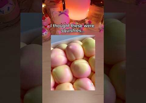 I actually thought these were squishies..🍑🥭🥟 #asmr #squishy #soap #asmrforsleep