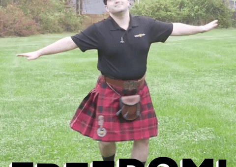 Freedom Ireland GIF by USA Kilts