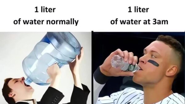 water is such a treat at 3am
