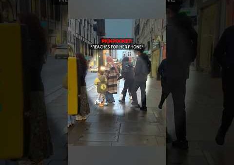 Pickpocket get instant karma in London
