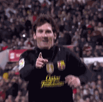 Happy Lionel Messi