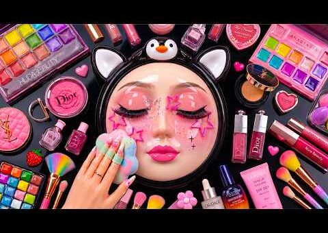 Satisfying Video How I Do Watermelon Makeup| Cream& Foundation Relaxing ASMR for Sleep Stress Relief