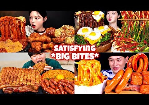 *Must Watch* FAMOUS KOREAN Mukbangers! MOST Satisfying BIG BITES ASMR compilation