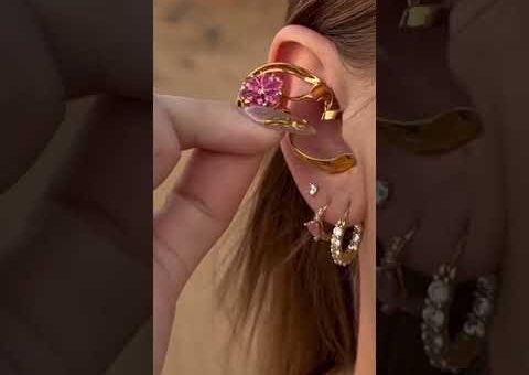 Here is new Earpiece Trending now… Jewelry with spinels and diamonds. 