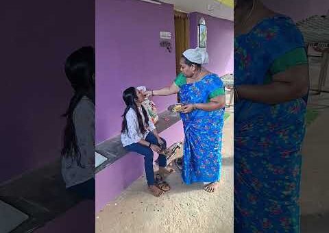 Amma♥️ உணவோடு சேர்ந்து பாசத்தையும் அன்பையும் ஊட்டுகிறாள்♥️#chitudad#trendingnow#ammalove#motherlove