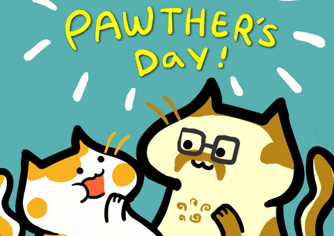 Fathers Day Cat GIF by Poku Meow