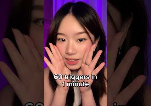 60 triggers in 1 minute #asmr