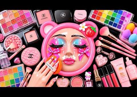ASMR Makeup Compilation For Sleep 1 hour (No Talking) | Satisfying Video How I Do Watermelon Makeup