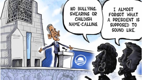 I sincerely hope that one day, dignity will return to the white house