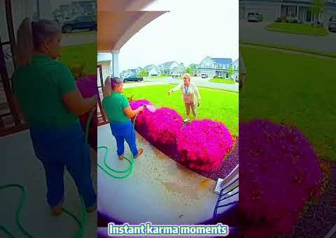 Karens getting instant karma moments #karen #militaryreunion #instant #karma #moments