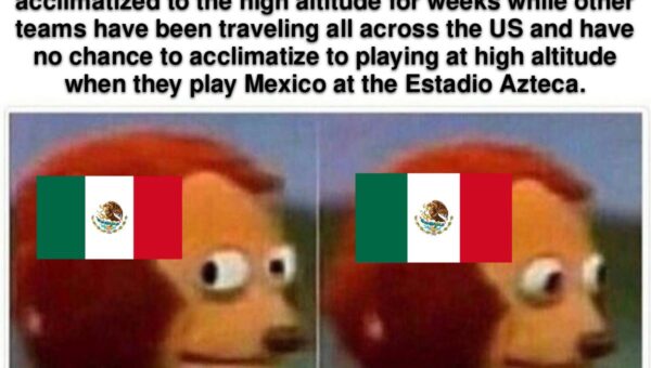 Mexico is a good team, but surely this a bit of an unfair advantage for Mexico