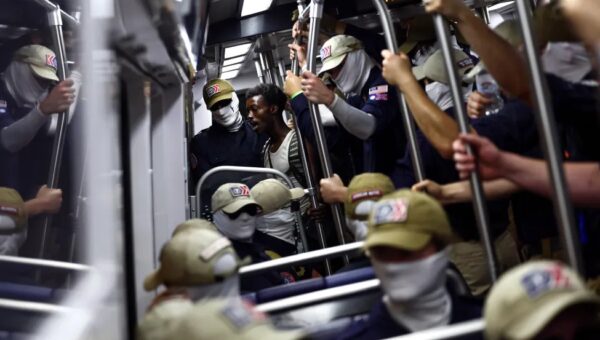 This poor guy stuck on Metro with Racists on July 4th in DC
