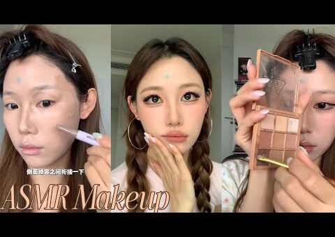ASMR Makeup & Skincare tutorial 🎀 Satisfying Videos ♡ Aesthetic ✨️
