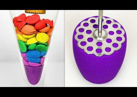 Very Satisfying and Relaxing Compilation 369 Kinetic Sand ASMR