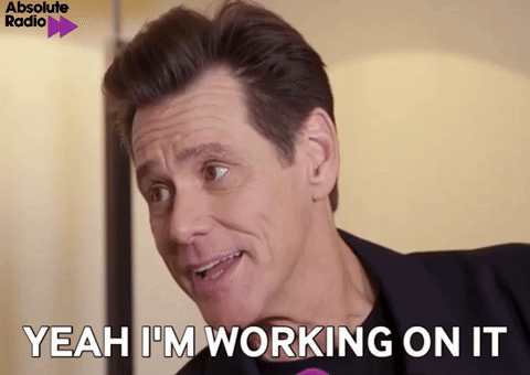 Jim Carrey Im Trying GIF by AbsoluteRadio