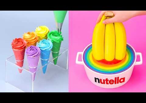🍭 Amazing Rainbow Dessert Tutorials 🍓 Oddly Satisfying Moments | Tasty Cake