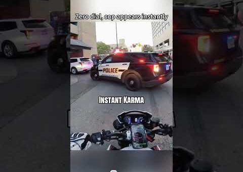 Instant karma for ignoring traffic rules #funny #video #rules