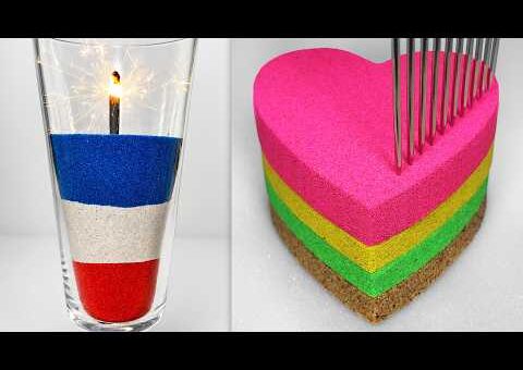 Very Satisfying and Relaxing 368 Kinetic Sand ASMR