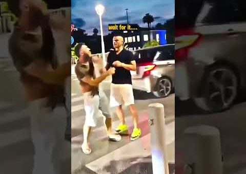 Man Blocking Road Gets Instant Karma
