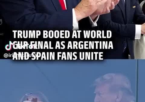 Trump gets booed by fans at World Cup finals
