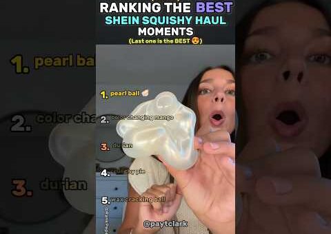 Ranking The Best SHEIN Squishy Haul Moments #squishy #sheinhaul #squishyhaul #asmr #needoh #ranking