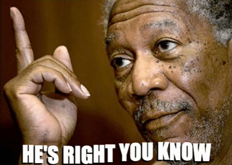 Pointing Up Morgan Freeman GIF by MOODMAN