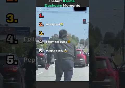 Instant Karma Dashcam Moments! #dashcamvideos #instantkarma