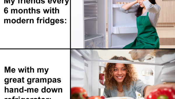 Old fridges am I right?
