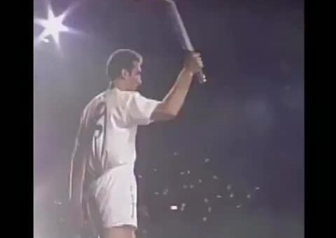 You see the 1992 Olympic torch lighting