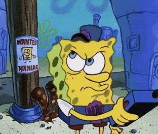 Spongebob Looking Around