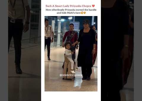 Priyanka Chopra hide Malti’s face from Camera 😜#priyankachopra #trendingnow #shortsfeed #ytshorts