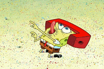 excited spongebob