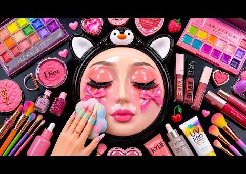 Satisfying Video How I Do Watermelon Makeup | Cream & Foundation Relaxing ASMR for Stress Relief