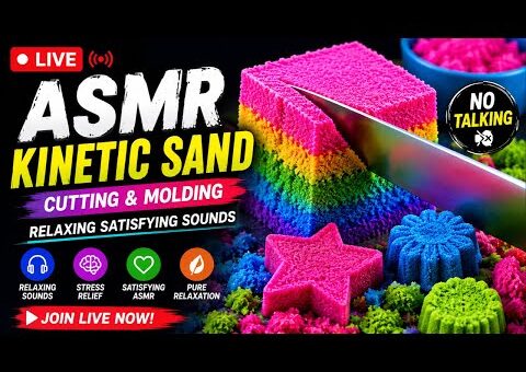 ASMR Kinetic Sand Cutting & Molding Compilation 🌈 | Oddly Satisfying Relaxing Sounds