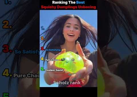 Ranking the funniest squishy dumpling unboxing moments 🥟 #shorts #squishy #unboxing #satisfying