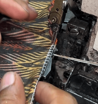 That wavy edge and the leaf stitch