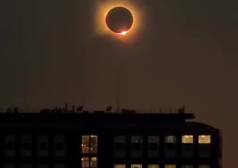 Today’s Solar eclipse, as seen from Spain