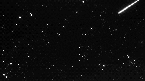 Shooting Star Black And White Gif