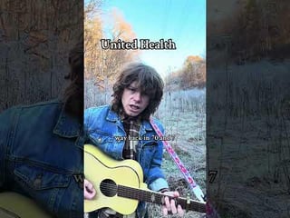‘United Health’ by Jesse Welles. Remember: Under capitalism, murder is permissible as long as you…