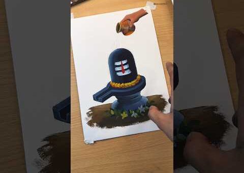 Trying Most Viral 😳 Art Of Mahadev 🧿 Shivling for first time ✨ #shorts