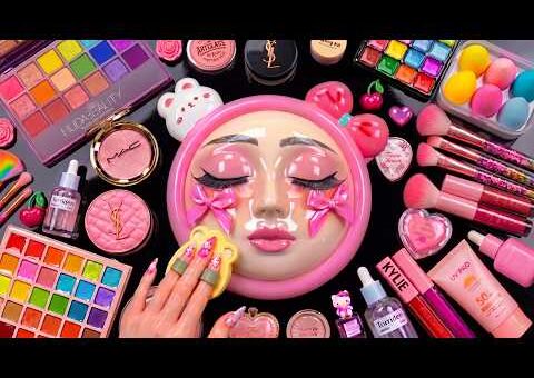 Satisfying Video How I Do Watermelon Base Makeup | Foundation Blending & Soft Tapping ASMR for Sleep