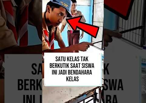 Satu kelas tak berkutik saat siswa ini jadi bendahara kelas #sekolah #viralvideo
