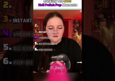 Ranking The Best Nail Polish Pop Moments 💥 #shorts #nailpolish #satisfying #compilation viral