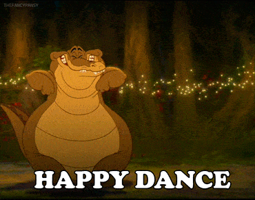 the princess and the frog happy dance