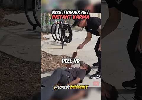 Bike Thieves Picked the WRONG Bike… Instant Karma 😭💀