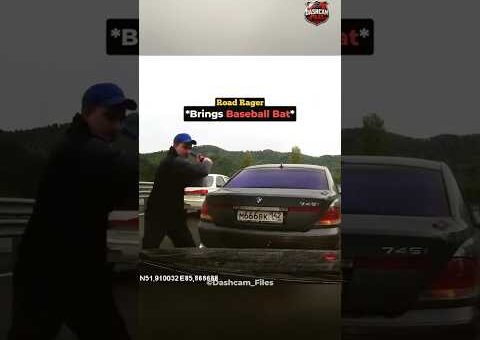 Instant Karma- Road Rager gets Run Over 😱💀