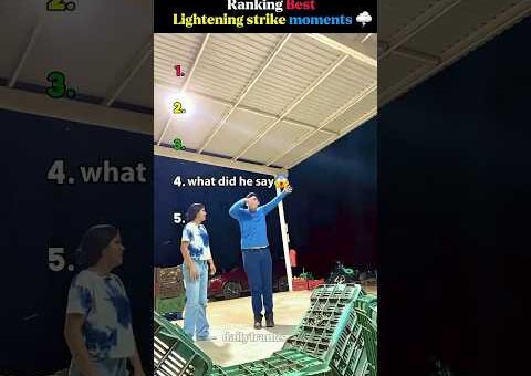 Ranking The Most INSANE Lightning Strikes Caught On Camera💥🌩